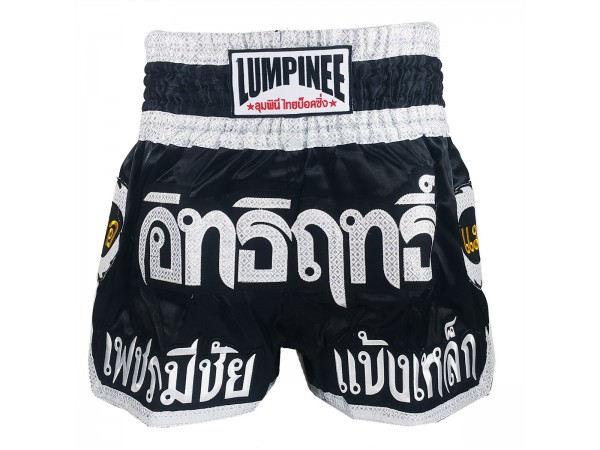 Lumpinee Short Muay Thai : LUM-002 Noir